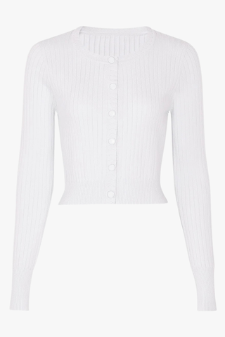 Everyday Chic Ribbed Button-Up Knit Cardigan