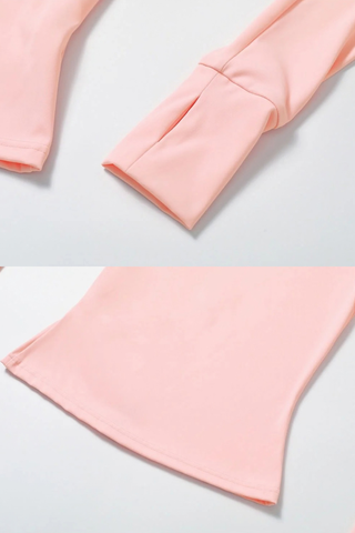 Zip-Up Active Jacket, Bandeau Top & High-Waist Leggings Set