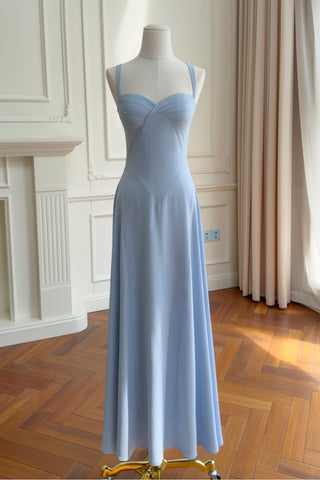 Ruched Sweetheart Corset Long Dress – Lace-Up Back Evening Dress
