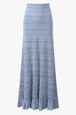 Sleeveless Lace Knit Top & Long Skirt Co-Ord Set