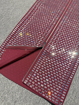 Crystal Bandage Long Dress – Spaghetti Straps, Body-Hugging Fit