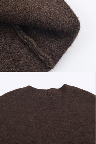 Cozy Belted Knit Cardigan – Wool Blend, Open Front, Long Wide Sleeves