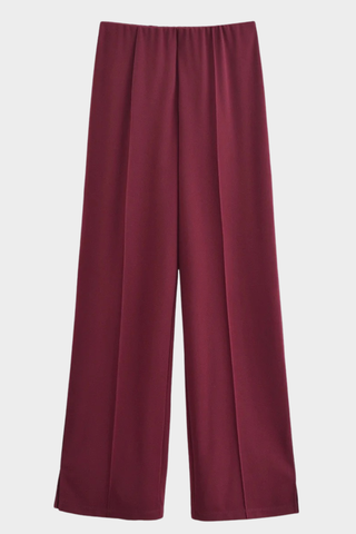 Soft Lounge Relaxed Top & Wide-Leg Pants Set – Lightweight Jersey, Long Sleeve, Minimal Design