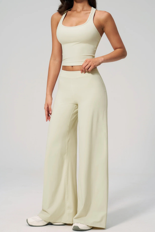 Flow Racerback Tank & Wide Leg Pants Set
