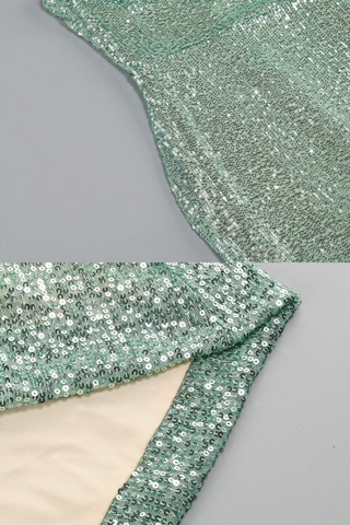 Sequin Halter Neck Maxi Dress – Backless, Bodycon Fit