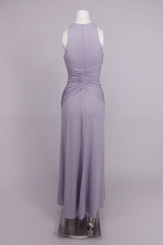 Ruched Twist Waist Sleeveless Long Dress