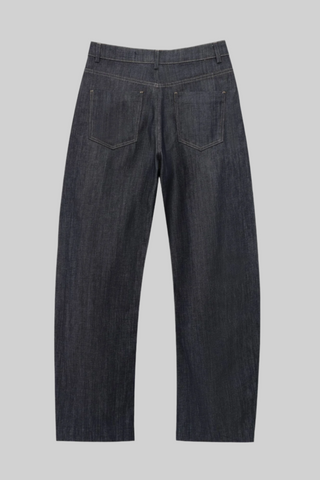 3-Piece Denim Suit – Fitted Blazer, Corset Top & wide-leg pants