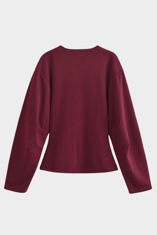 Soft Lounge Relaxed Top & Wide-Leg Pants Set – Lightweight Jersey, Long Sleeve, Minimal Design