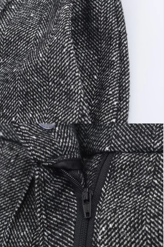 Tailored Tweed Wide-Leg Trousers