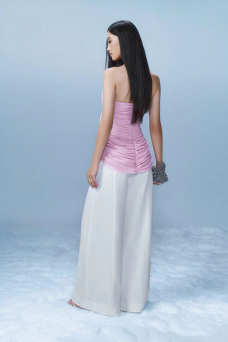 Celeste Tulle Crossover Strapless Top