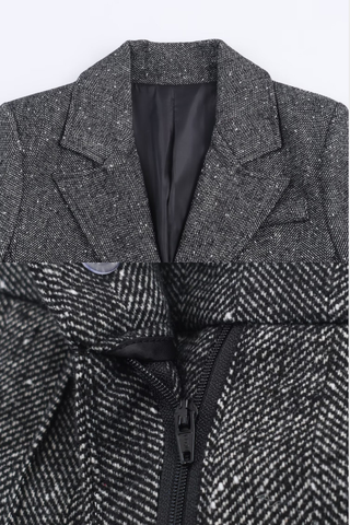 Tailored Tweed Structured Blazer