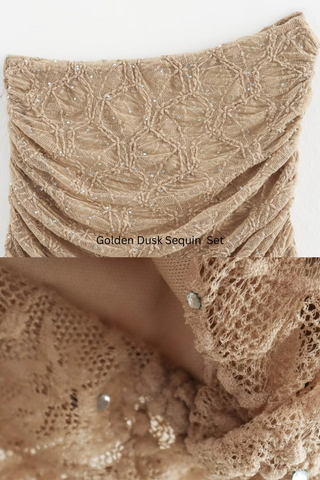 Golden Dusk Sequin  Set