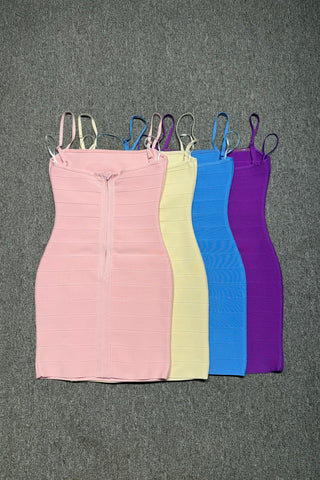 Sleeveless Bandage Mini Dress with Sculpted Fit – Premium Stretch Knit