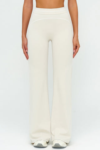 Flex Fit Long Sleeve Top and High-Waist Pants Set