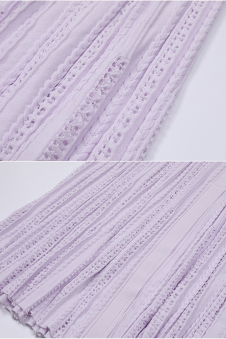 Elegant Sleeveless Textured Knit Long Dress with Button Front and Fitted Waistline