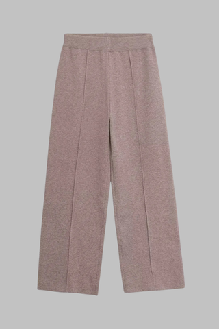 Ribbed Knit V-Neck Cardigan & Wide-Leg Pants Lounge Set – Soft Stretch Knit, Long Sleeves, Relaxed Fit