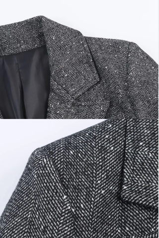 Tailored Tweed Structured Blazer