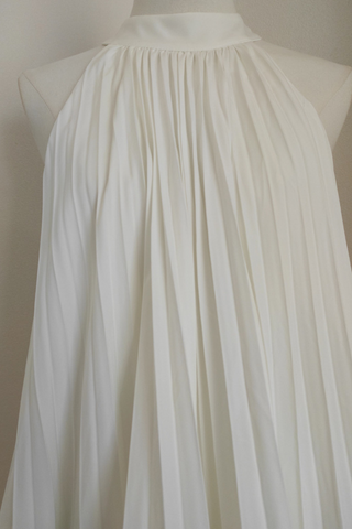 Roselyn Pleated Ruffle Halter Mini Dress