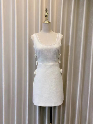 Bow Tie Waist Sleeveless Mini Dress