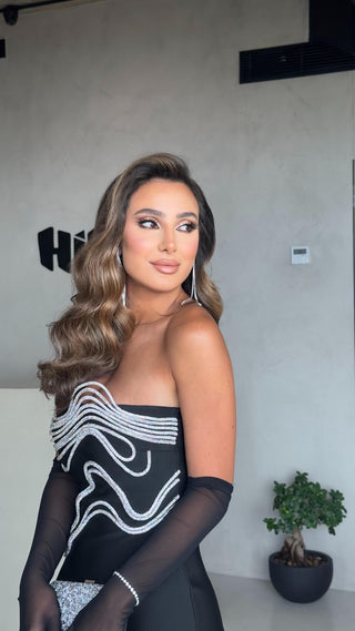 Mariya Strapless Bandage Long Dress