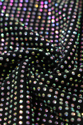 Crystal Embellished Sleeveless Bodycon Long Dress