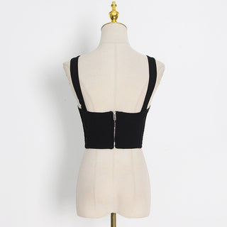 Jolene Sleeveless Knitted Corset Top