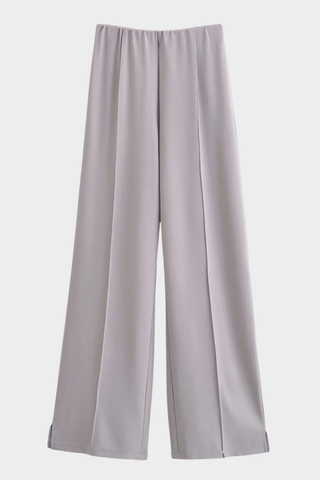 Soft Lounge Relaxed Top & Wide-Leg Pants Set – Lightweight Jersey, Long Sleeve, Minimal Design