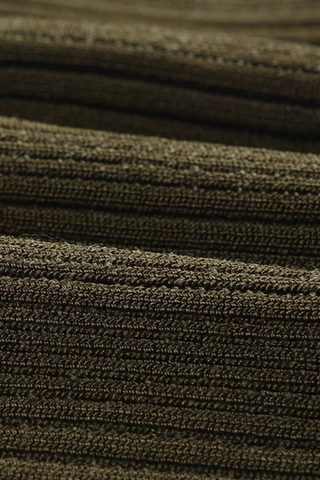 Strapless Pleated Knit Long Dress with Belt – Elegant Stretch Fabric