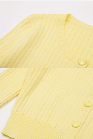 Everyday Chic Ribbed Button-Up Knit Cardigan