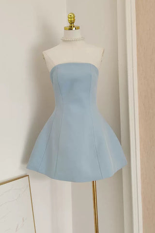 Strapless Crepe Peplum Corset Long Dress with Flowy Mesh Skirt