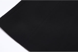 Elegant Long Sleeve Mini Dress with Fitted Silhouette and Button Accents