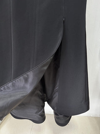Crystal Embellished Long Sleeve Tailored Blazer & Mermaid Skirt Set