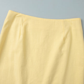 Sleeveless Linen-Blend Peplum Top & Long Skirt Co-Ord Set with Lace-Up Back
