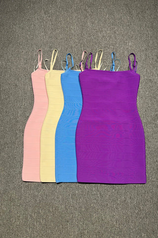 Sleeveless Bandage Mini Dress with Sculpted Fit – Premium Stretch Knit