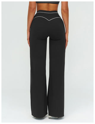 Flex Fit Long Sleeve Top and High-Waist Pants Set