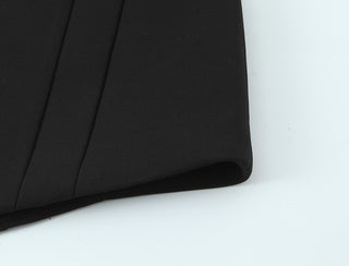 Strapless Corset-Style Mini Dress with Floral Appliqué Detail