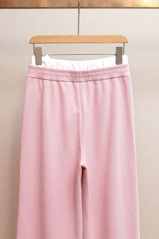 Cozy Ribbed Hoodie & Wide-Leg Knit Set