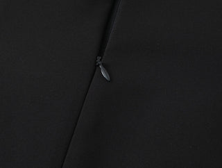 Strapless Corset-Style Mini Dress with Floral Appliqué Detail