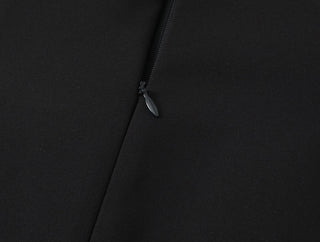 Strapless Corset-Style Mini Dress with Floral Appliqué Detail