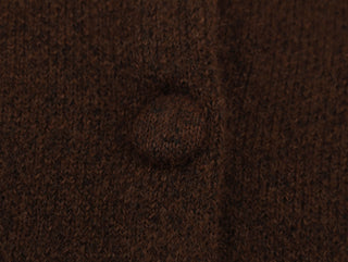 Wool-Blend Short Jacket with Faux Fur Collar and Cuffs