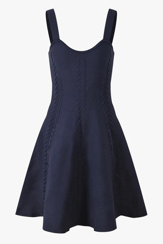 Sleeveless Knit Mini Dress – Sculpting Fit, Flared Skirt, Premium Stretch Fabric