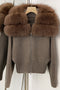Mink with Mocha Faux Fur