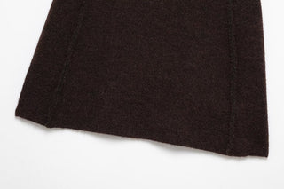 Gold Button Knit Cardigan and A-Line Mini Skirt Set
