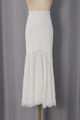 Elegant Lace Set – Long Sleeve Top with Flowy Midi Skirt