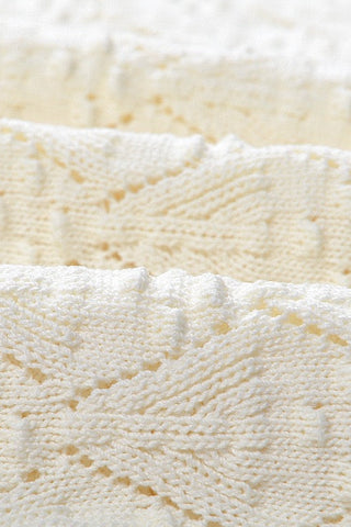 Textured Knit Button-Front Long Dress with V-Neck and Long Sleeves