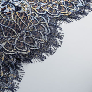 Elegant Black Lace Strapless Corset Long Dress with Sheer Fishtail Skirt and Matching Opera Gloves