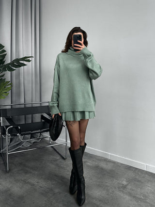 Cozy Wool Blend Sweater & Skirt Set
