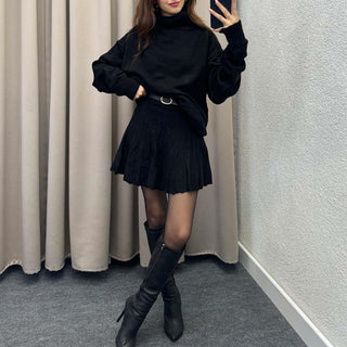 Cozy Wool Blend Sweater & Skirt Set