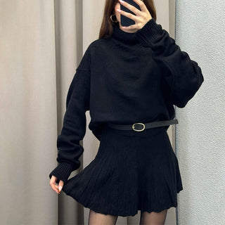 Cozy Wool Blend Sweater & Skirt Set