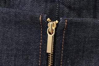 3-Piece Denim Suit – Fitted Blazer, Corset Top & wide-leg pants